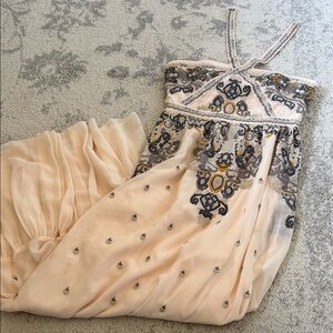 Altar'd State Strapless Dress with Embroidery